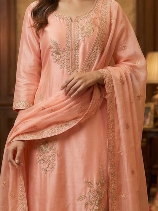 Women’s Kurta Pant Set with Dupatta | Elegant Daily & Festive Wear | Plus Size Available