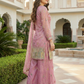 Jaipuri Blush Pink Embroidered Kurta Palazzo Set with Dupatta | Marriage and festive wear