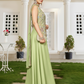 Women’s Pistachio Green Embroidered Indo-Western Palazzo Set with Dupatta