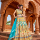 Mustard Yellow Lehenga Set for Women | 3-Piece Ghaghra, Choli & Dupatta with Traditional Work | Wedding & Festive Wear