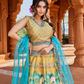 Mustard Yellow Lehenga Set for Women | 3-Piece Ghaghra, Choli & Dupatta with Traditional Work | Wedding & Festive Wear