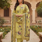 Sunlit Mustard Floral Printed Kurta Pant Set with Ornate Dupatta - Plus Size Collection by 3 Angel