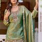 Designer Dhoop Chhaon Kurta Set with Palazzo and Dupatta