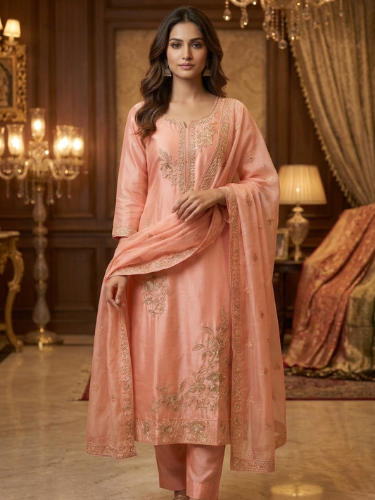 Women’s Kurta Pant Set with Dupatta | Elegant Daily & Festive Wear | Plus Size Available