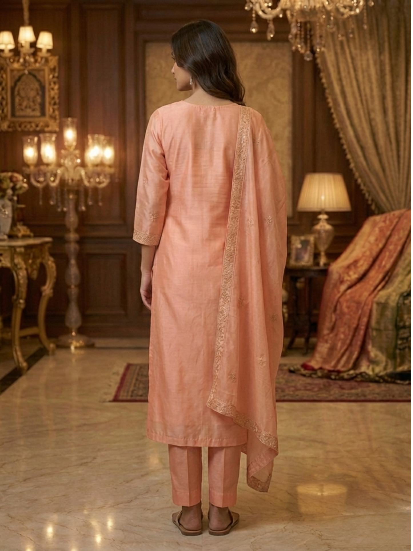 Women’s Kurta Pant Set with Dupatta | Elegant Daily & Festive Wear | Plus Size Available