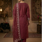 Women’s Wine Kurta Pant Set with Dupatta | Plus Size Available