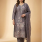 Elegant Silk Blend Kurta Pant Set with Delicate Floral Work & Dupatta | Available in 3XL, 4XL, 5XL
