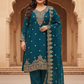 Rama Green Embroidered Silk Blend Kurta Pant Set with Ornate Dupatta – Festive & Occasion Wear