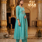 Elegant Sky Blue Embroidered Kurta Pant Dupatta Set for Women (M to XXL) by 3 Angel Fab LLP