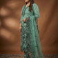 Mint Green Silk Blend Embroidered Kurta Set with Printed Dupatta - Plus Size Festive Wear (3XL-5XL)