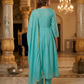 Elegant Sky Blue Embroidered Kurta Pant Dupatta Set for Women (M to XXL) by 3 Angel Fab LLP