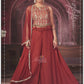 Indo-Western Backless Lehenga Set with Embroidered Tassel Choli & Flared Palazzo