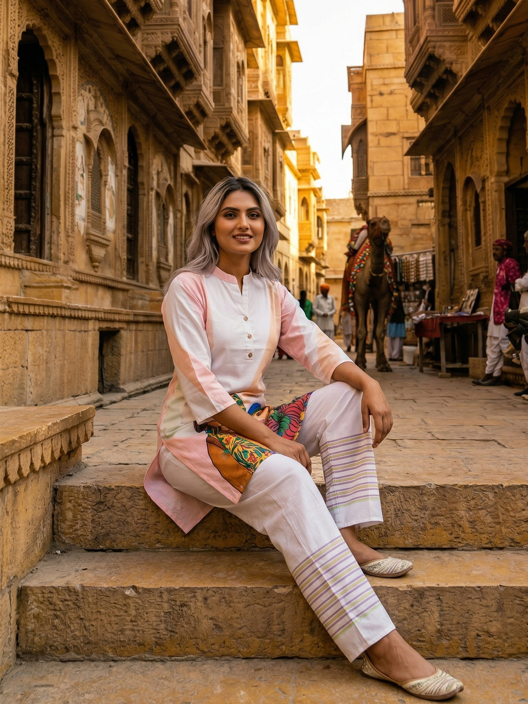 Jaipuri Printed Pure Cotton Kurta Pant Set Summer Special Rajasthan Inspired Ethnic Wear | Sizes M to XXL